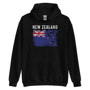 New Zealand Flag Distressed Hoodie