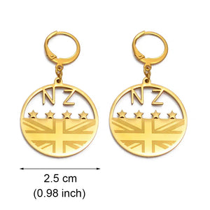 New Zealand Flag Earrings