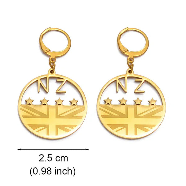 New Zealand Flag Earrings