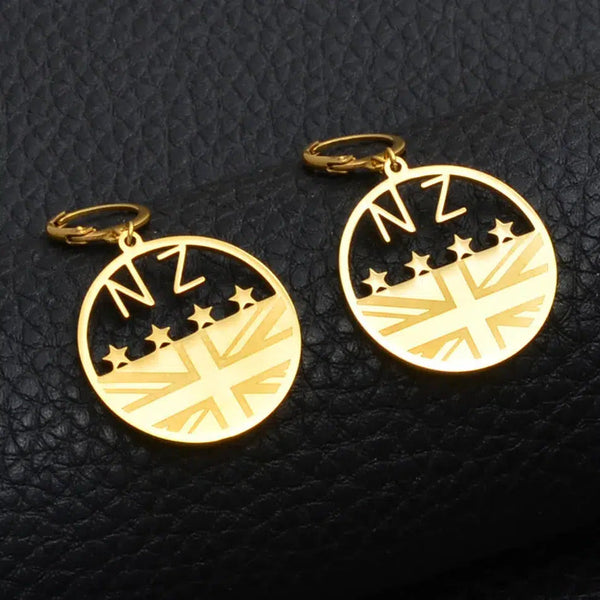 New Zealand Flag Earrings