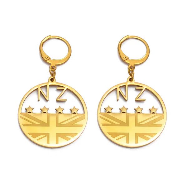 New Zealand Flag Earrings