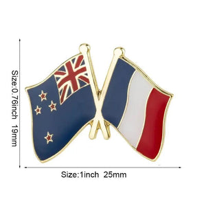New Zealand Flag Lapel Pin Collection - Enamel Pin Flag