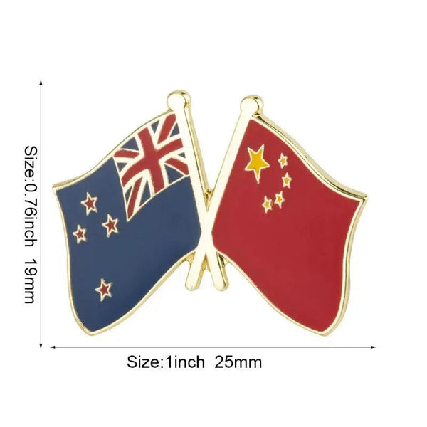 New Zealand Flag Lapel Pin Collection - Enamel Pin Flag