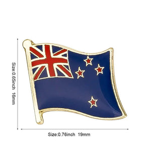 New Zealand Flag Lapel Pin Collection - Enamel Pin Flag