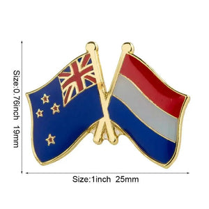 New Zealand Flag Lapel Pin Collection - Enamel Pin Flag
