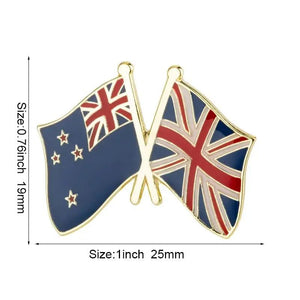 New Zealand Flag Lapel Pin Collection - Enamel Pin Flag