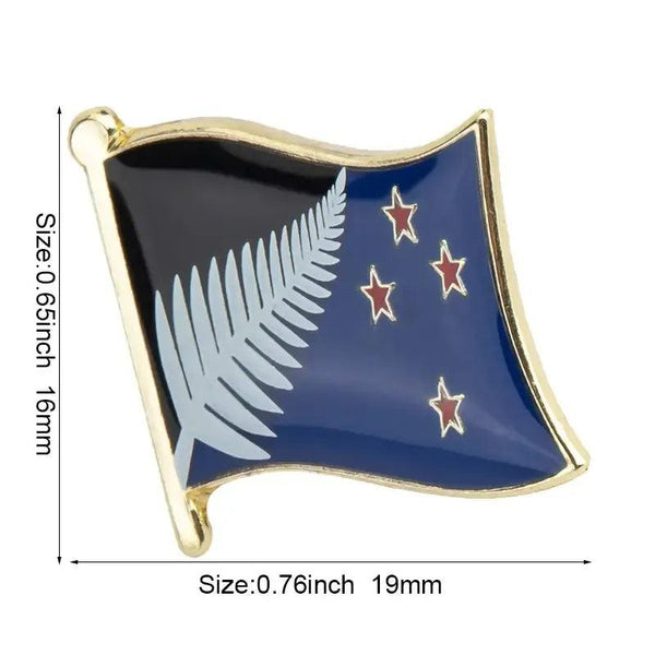 New Zealand Flag Lapel Pin Collection - Enamel Pin Flag