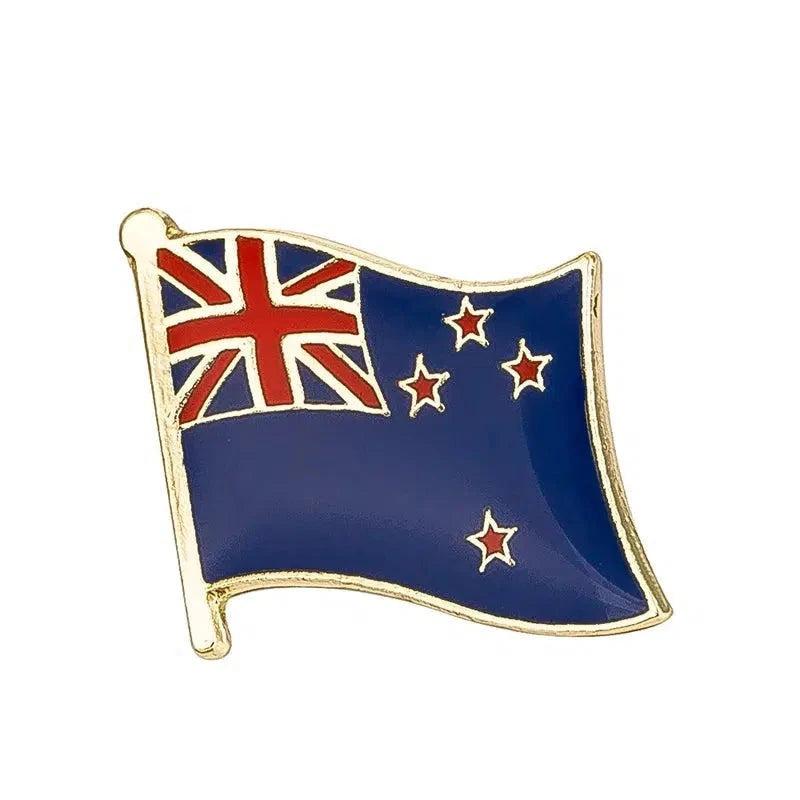 New Zealand Flag Lapel Pin - Enamel Pin Flag