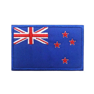 New Zealand Flag Patch - Iron On/Hook & Loop Patch