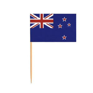 New Zealand Flag Toothpicks - Cupcake Toppers (100Pcs)