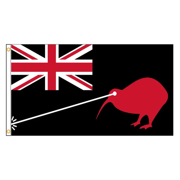 New Zealand Laser Kiwi Flag - 90x150cm(3x5ft) - 60x90cm(2x3ft)
