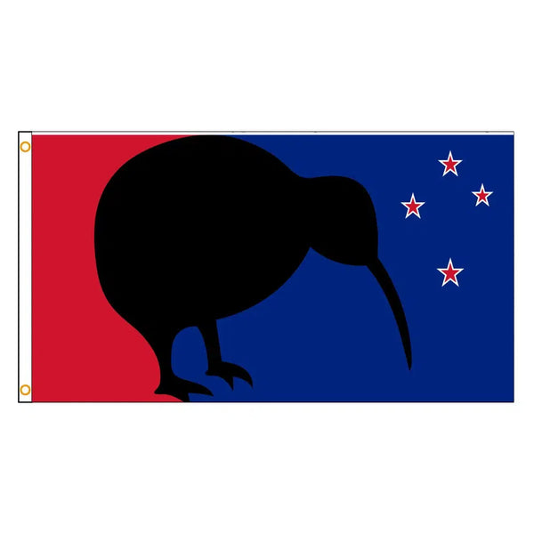 New Zealand Laser Kiwi Flag - 90x150cm(3x5ft) - 60x90cm(2x3ft)