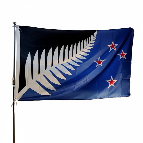 New Zealand Maori Fern Flag - 90x150cm(3x5ft)
