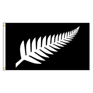New Zealand Silver Fern Flag - 90x150cm(3x5ft) - 60x90cm(2x3ft)