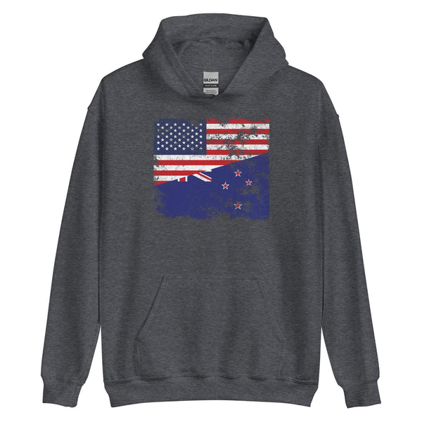 New Zealand USA Flag Hoodie