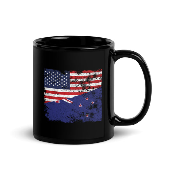 New Zealand USA Flag Mug