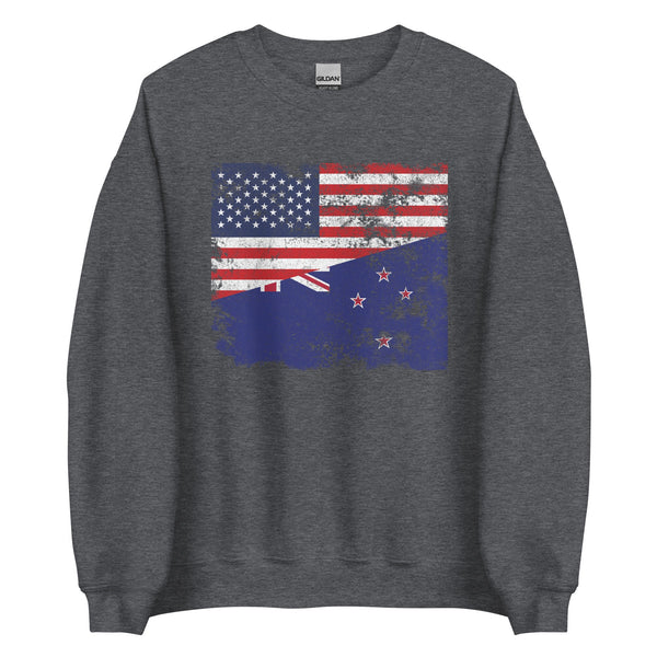 New Zealand USA Flag Sweatshirt