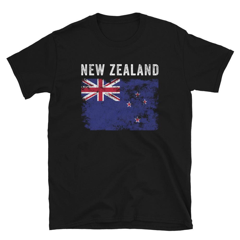New Zealand Flag Distressed T-Shirt