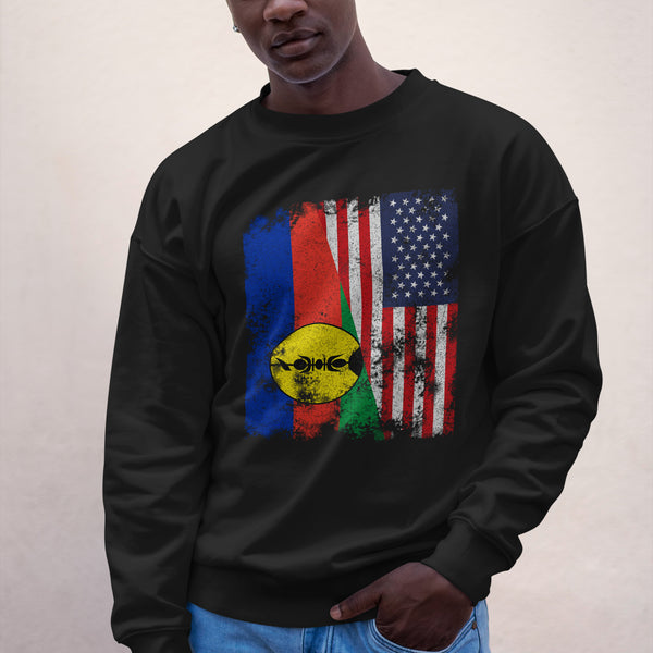 New Caledonia USA Flag Sweatshirt