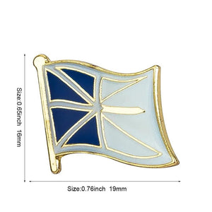 Newfoundland Flag Lapel Pin - Enamel Pin Flag
