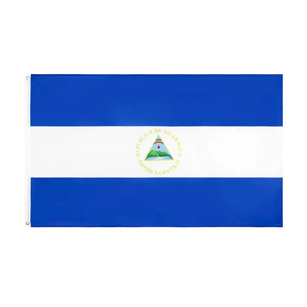 Nicaragua Flag - 90x150cm(3x5ft) - 60x90cm(2x3ft)