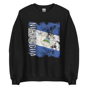 Nicaragua Flag - Distressed Flag Sweatshirt