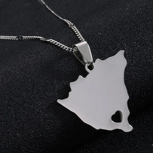 Nicaragua Map Necklace