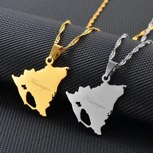 Nicaragua Map Necklace