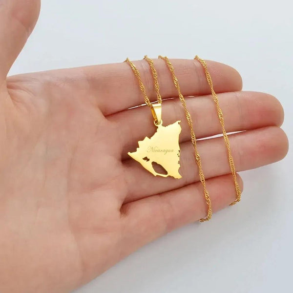 Nicaragua Map Necklace