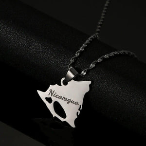 Nicaragua Map Necklace