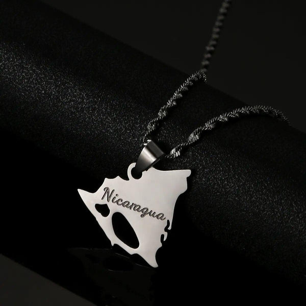 Nicaragua Map Necklace