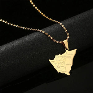Nicaragua Map Necklace