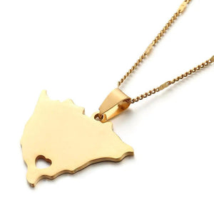 Nicaragua Map Necklace