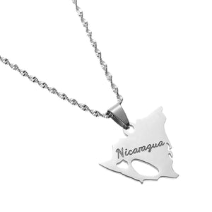 Nicaragua Map Necklace