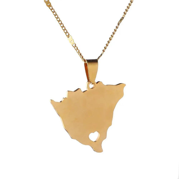 Nicaragua Map Necklace