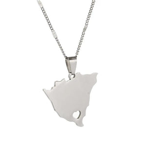 Nicaragua Map Necklace