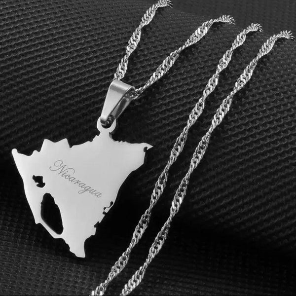 Nicaragua Map Necklace