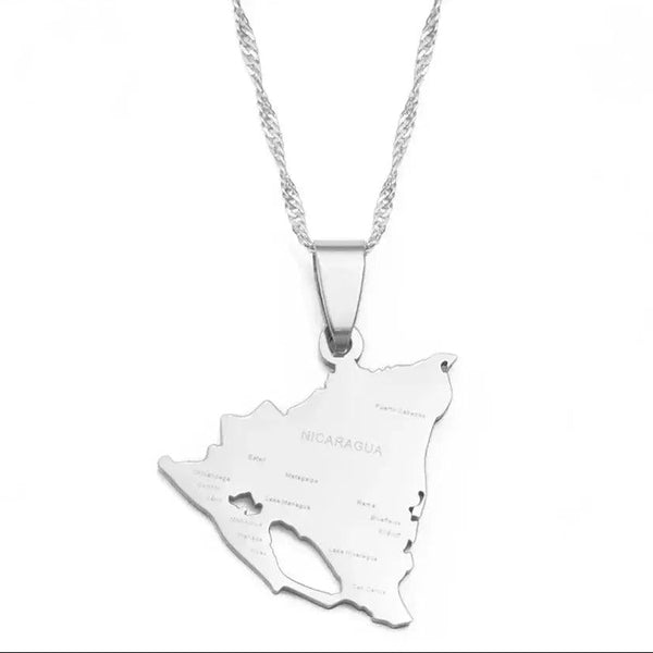 Nicaragua Map Necklace