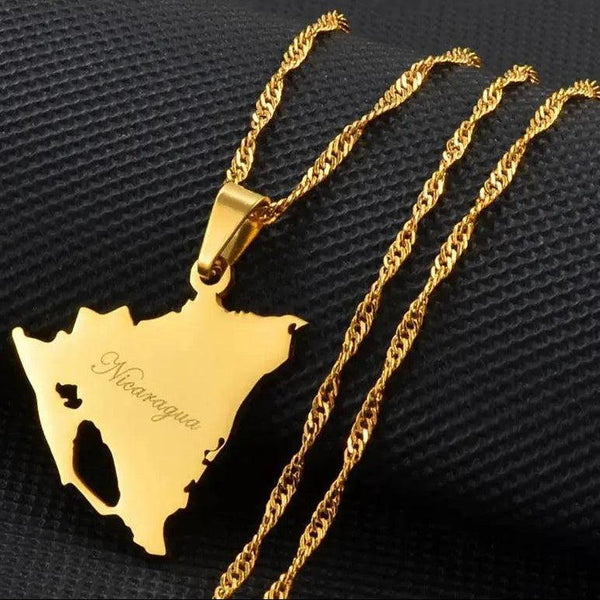 Nicaragua Map Necklace