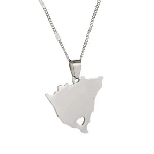 Nicaragua Map Necklace