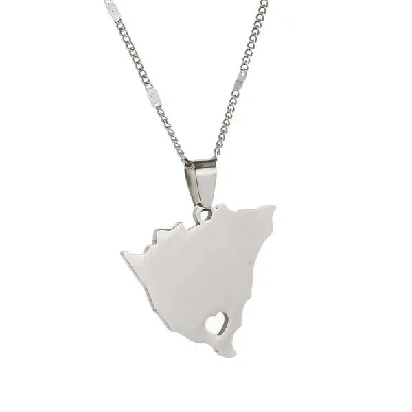 Nicaragua Map Necklace