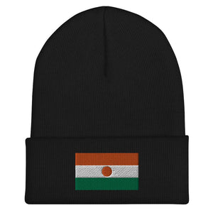 Niger Flag Beanie - Embroidered Winter Hat