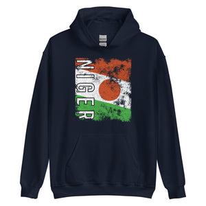 Niger Flag - Distressed Flag Hoodie