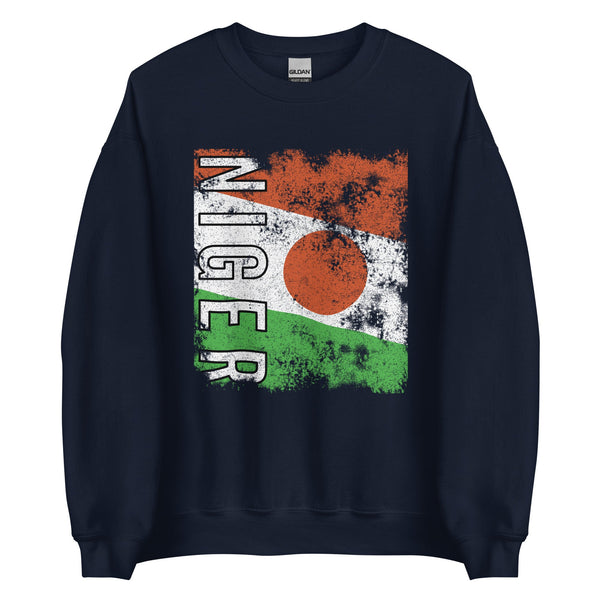 Niger Flag - Distressed Flag Sweatshirt