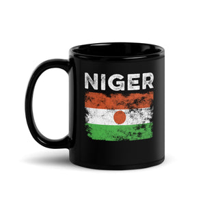 Niger Flag Distressed - Nigerien Flag Mug