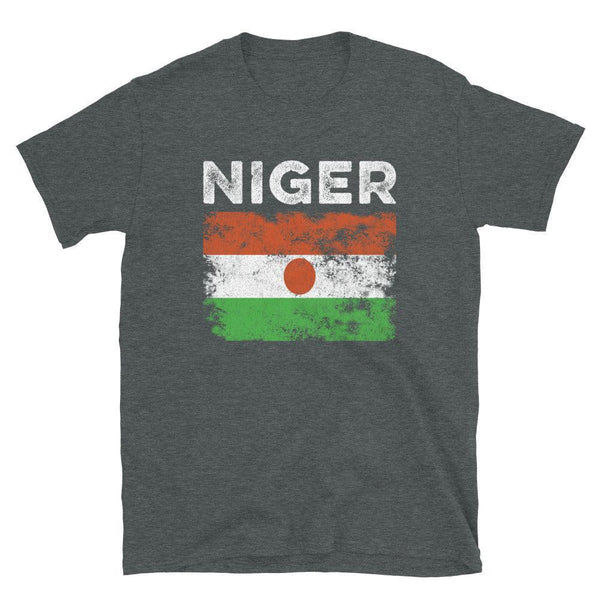 Niger Flag Distressed - Nigerien Flag T-Shirt