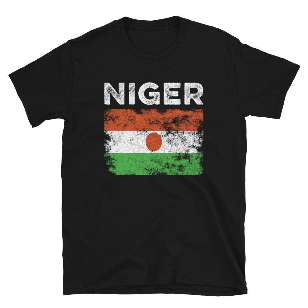 Niger Flag Distressed - Nigerien Flag T-Shirt