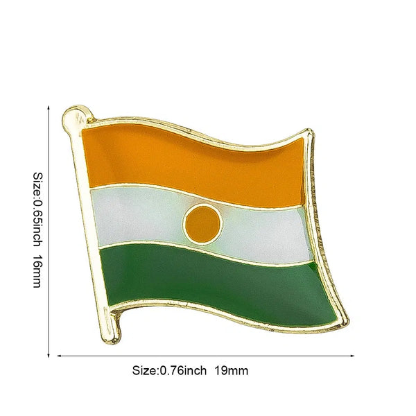 Niger Flag Lapel Pin - Enamel Pin Flag