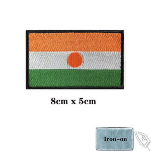 Niger Flag Patch - Iron On/Hook & Loop Patch