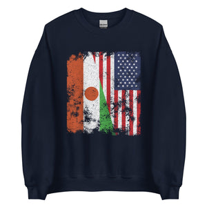 Niger USA Flag - Half American Sweatshirt